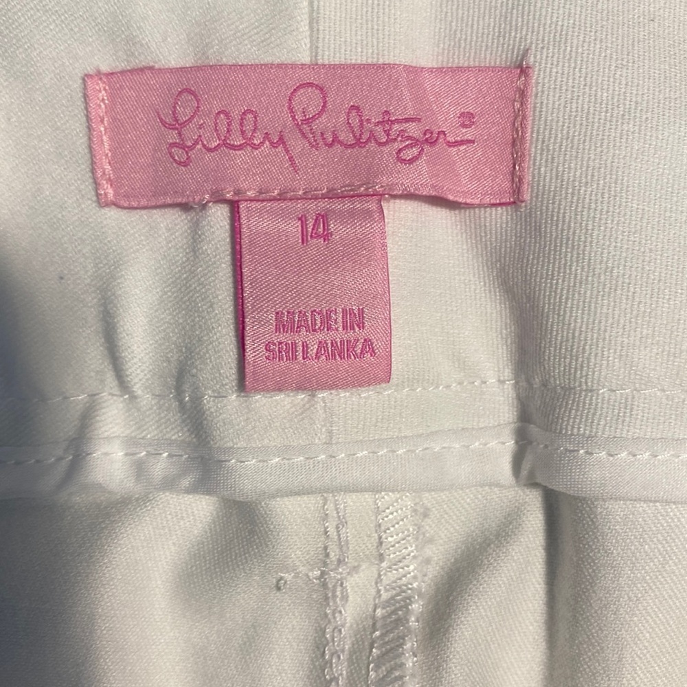 Lilly Pulitzer White Straight Leg Pants